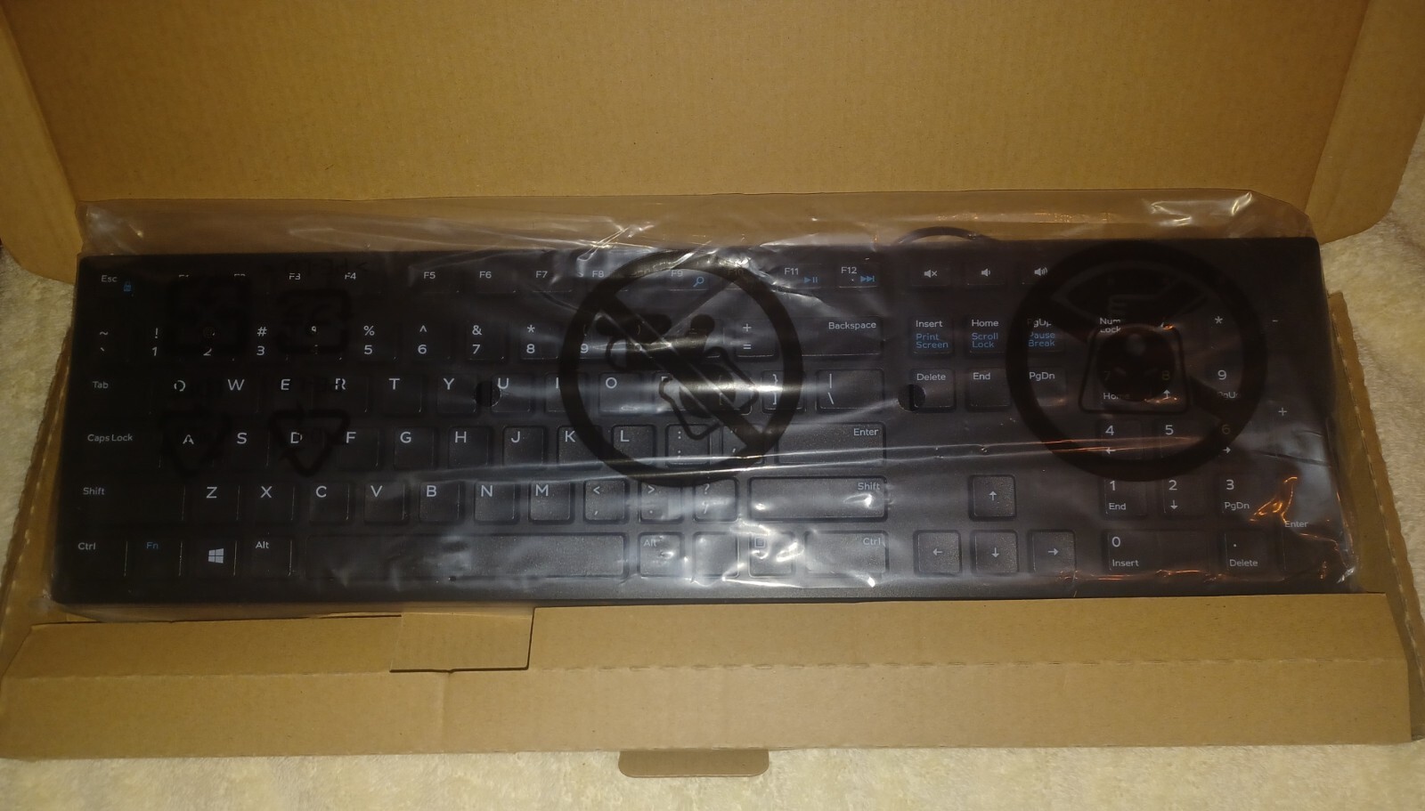 Dell KB216-BK-US Wired Keyboard - Black