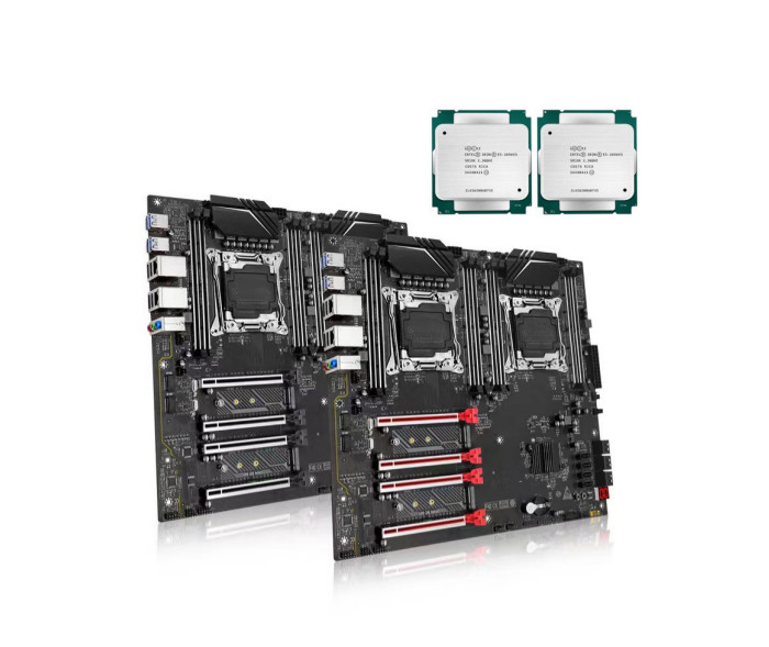 X99 D8 MAX LGA2011-3 Motherboard + 2x Xeon E5-2680 v4 28C/56T