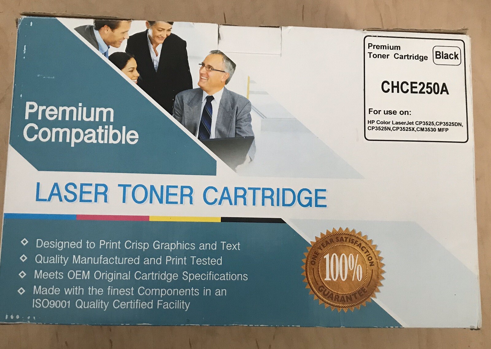 Premium Compatible Laser Toner Cartridge HP COLOR LASERJET Black CHCE250A- New