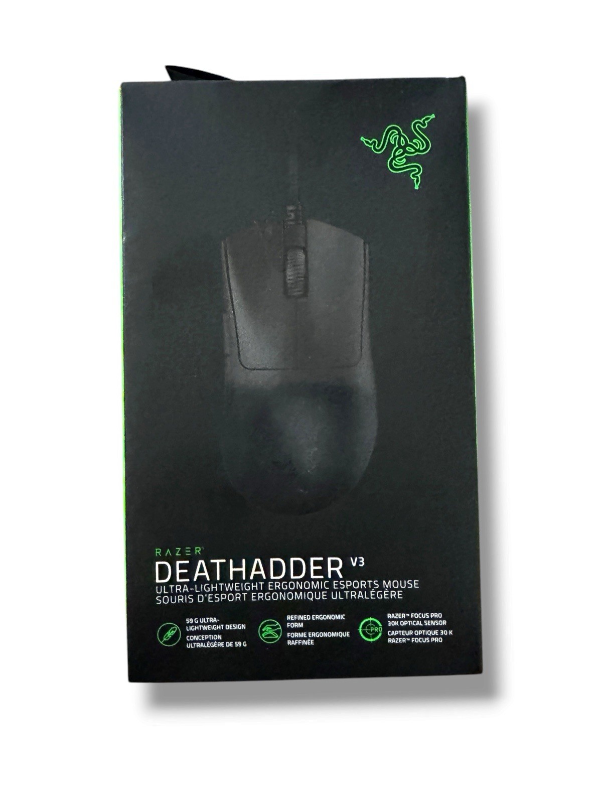 Razer DeathAdder V3 Wired Gaming Mouse RZ01-04640100-R3U1 59g 30K Sealed