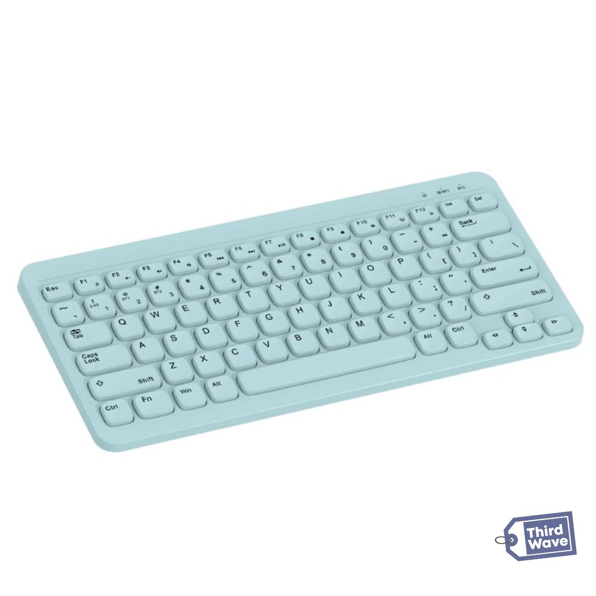 NORTH Compact 60% Wireless Keyboard Sky Blue Membrane Switch