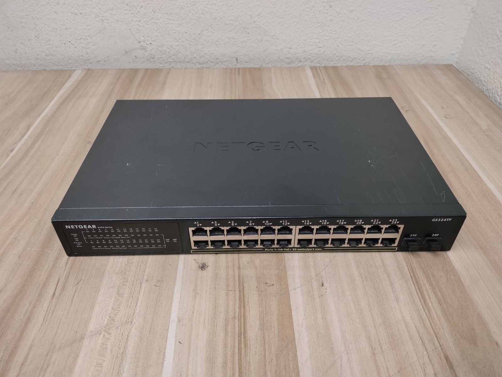 NETGEAR GS324TP 24-Port Gigabit PoE+ Smart Managed Switch S350 190W 2x SFP