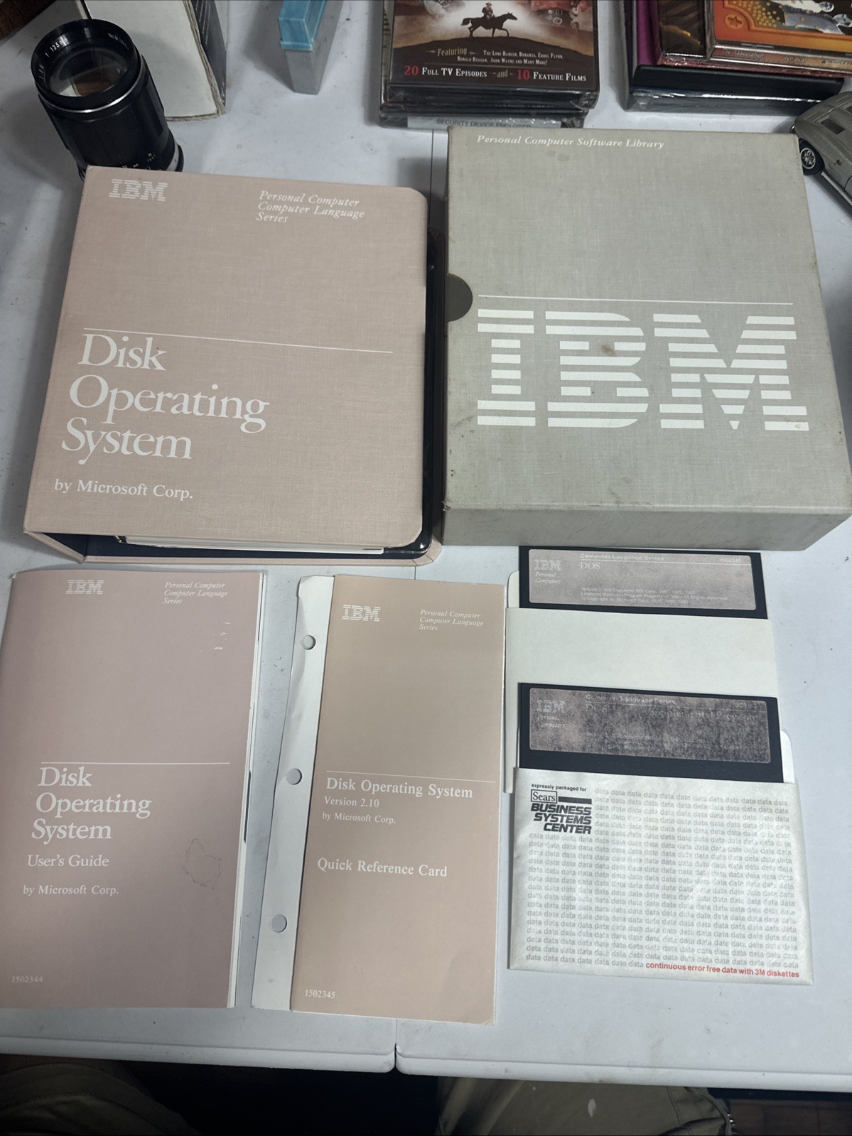 Vintage 1983 IBM DOS 2.10 6024120 5.25" Disk Operating System Sleeved Manual