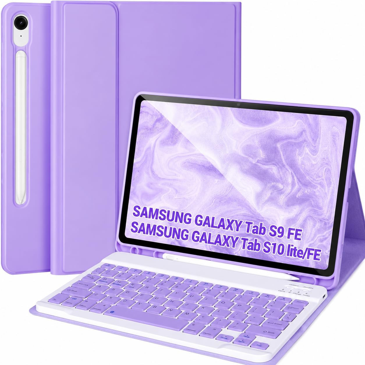 Keyboard Case for Galaxy Tab S10 Lite/S10 FE / S9 FE / S9 10.9-11 Inch