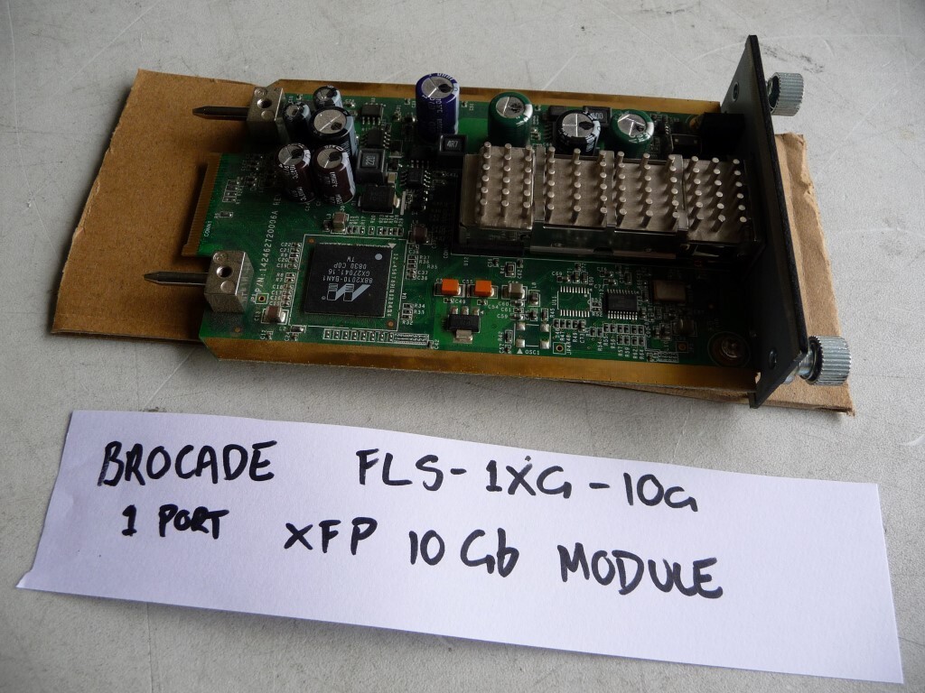AU SELLER Brocade FLS-1XG-10G Gigabit Module OUT OF LS624 SWITCH - TESTED