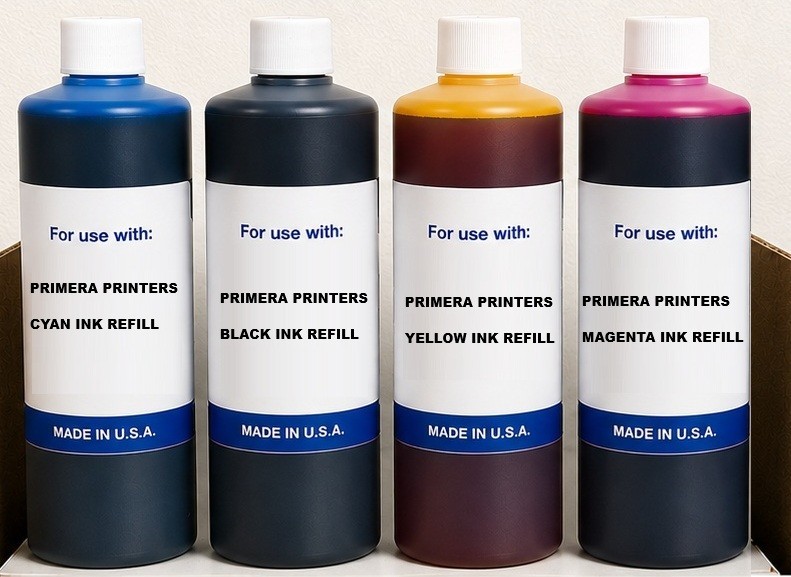4 x PREMIUM BULK INK REFILL FOR PRIMERA BRAVO 4100   C-Y-M-K ( 4 LITERS )