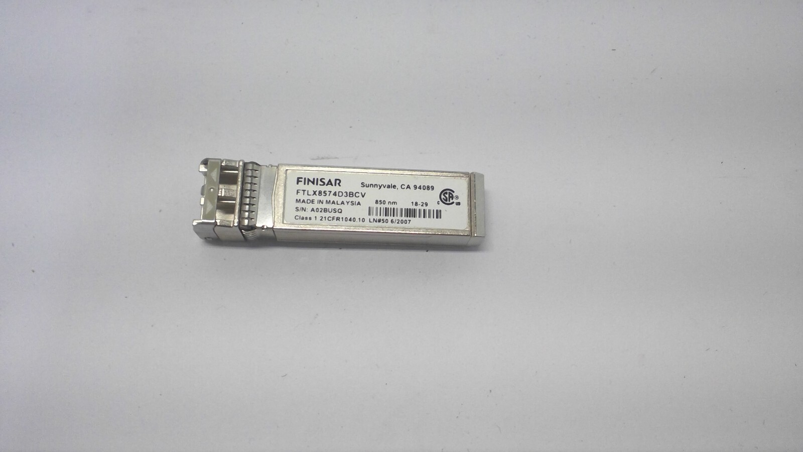 Finisar FTLX8574D3BCV SFP+ 10GbE SR  MMF LC Transceiver Module