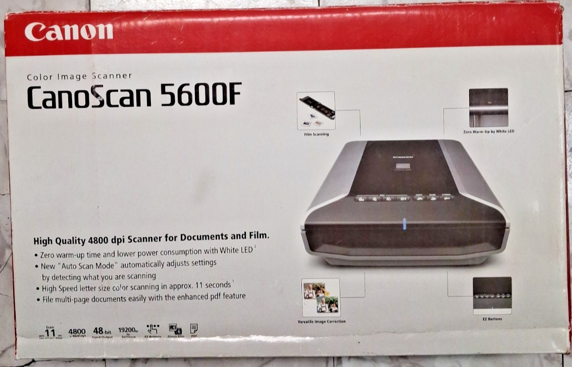 Canon CanoScan 5600F High Color Flatbed Image Scanner NWT