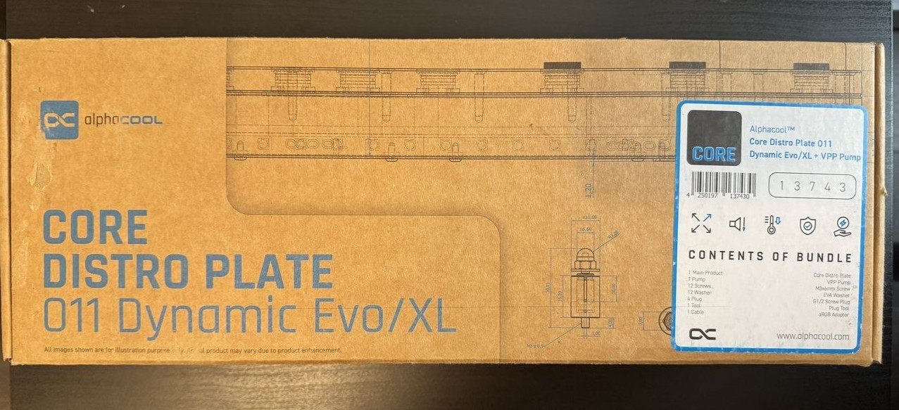 Alphacool 13743 Core Distro Plate O11 Dynamic EVO / EVO XL VPP Apex Pump aRGB