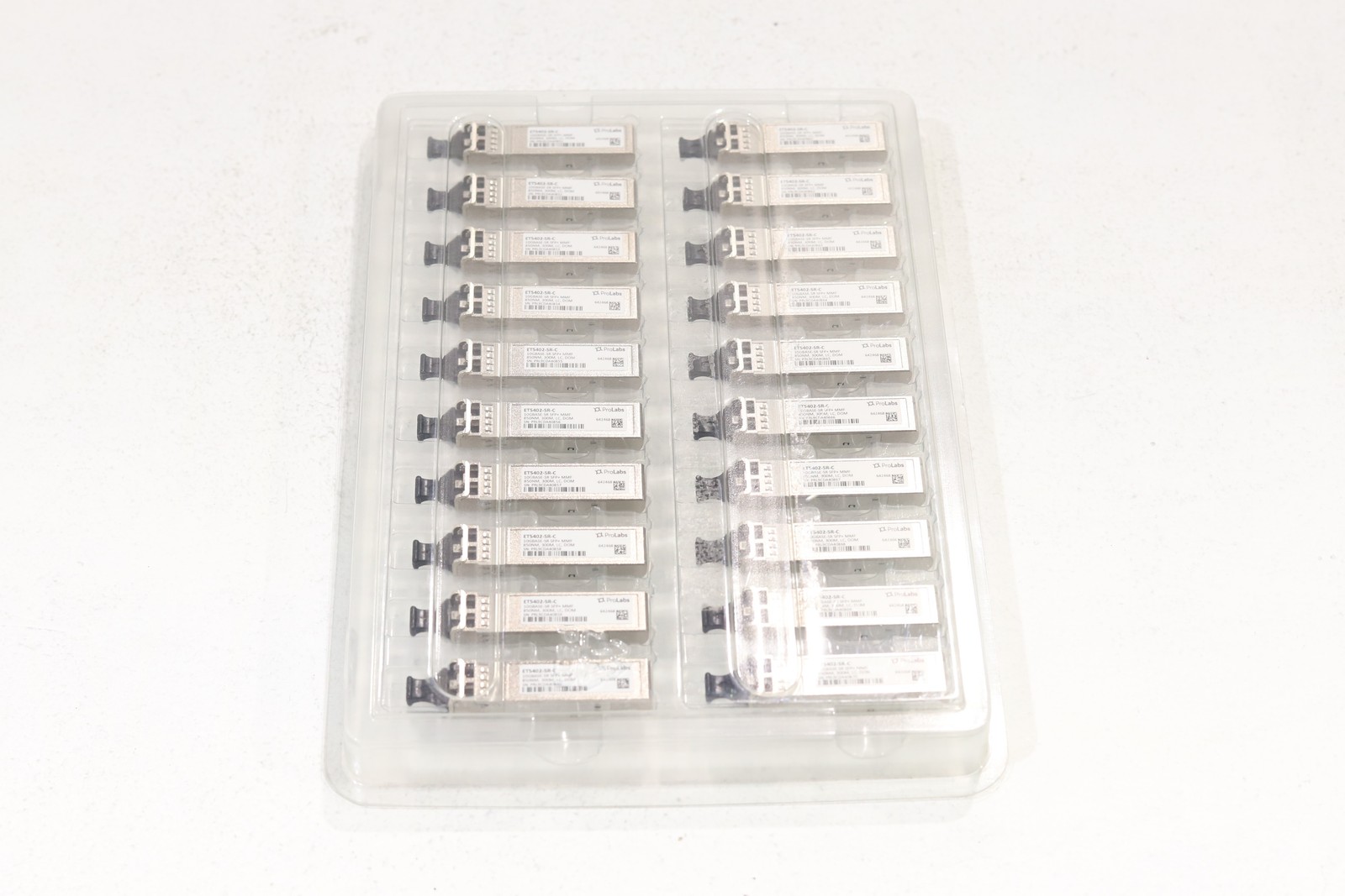 Lot of 20 ProLabs 10GBASE-SR SFP+ MMF Transceiver Module P/N: ET5402-SR-C Tested