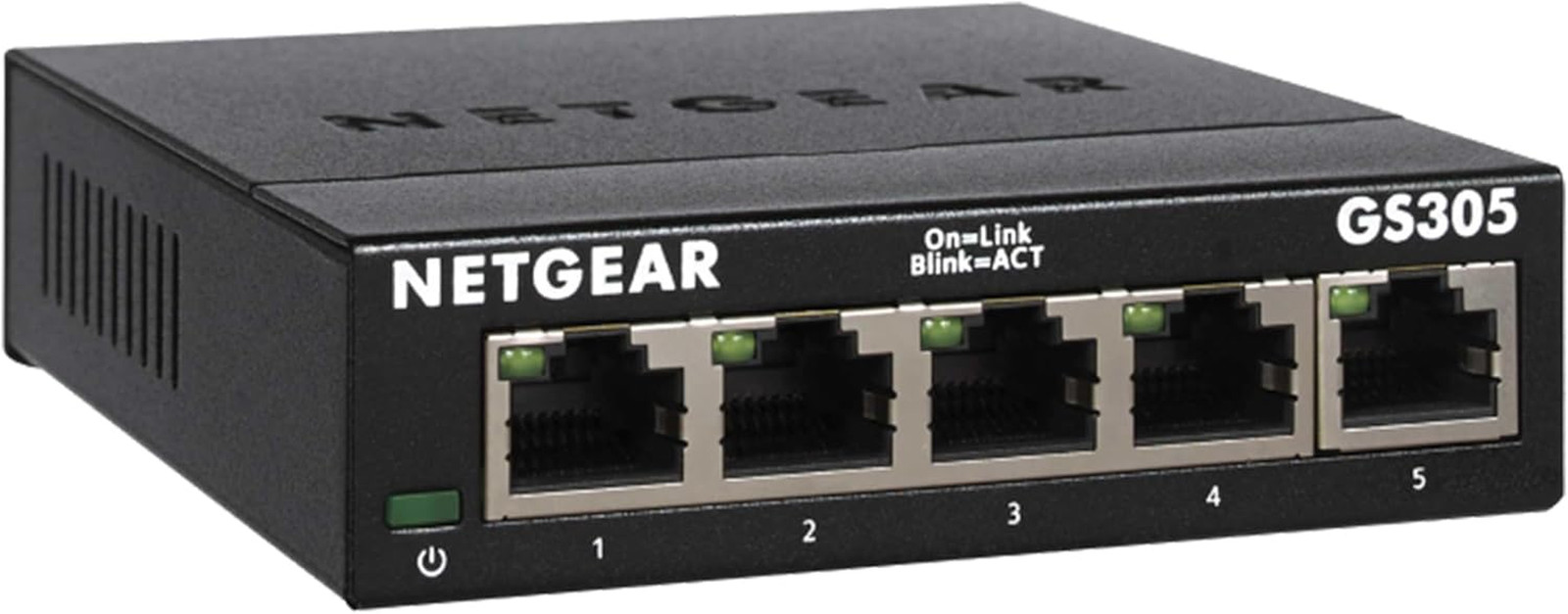 5-Port Gigabit Ethernet Unmanaged Essentials Switch - Home Network Hub, Splitter