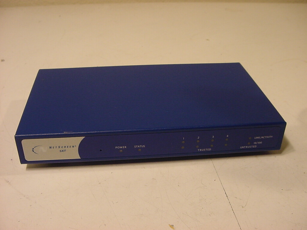 JUNIPER NETWORKS NETSCREEN VPN FIREWALL 5XT NS-5XT-001 - NO POWER CORD INCLUDED