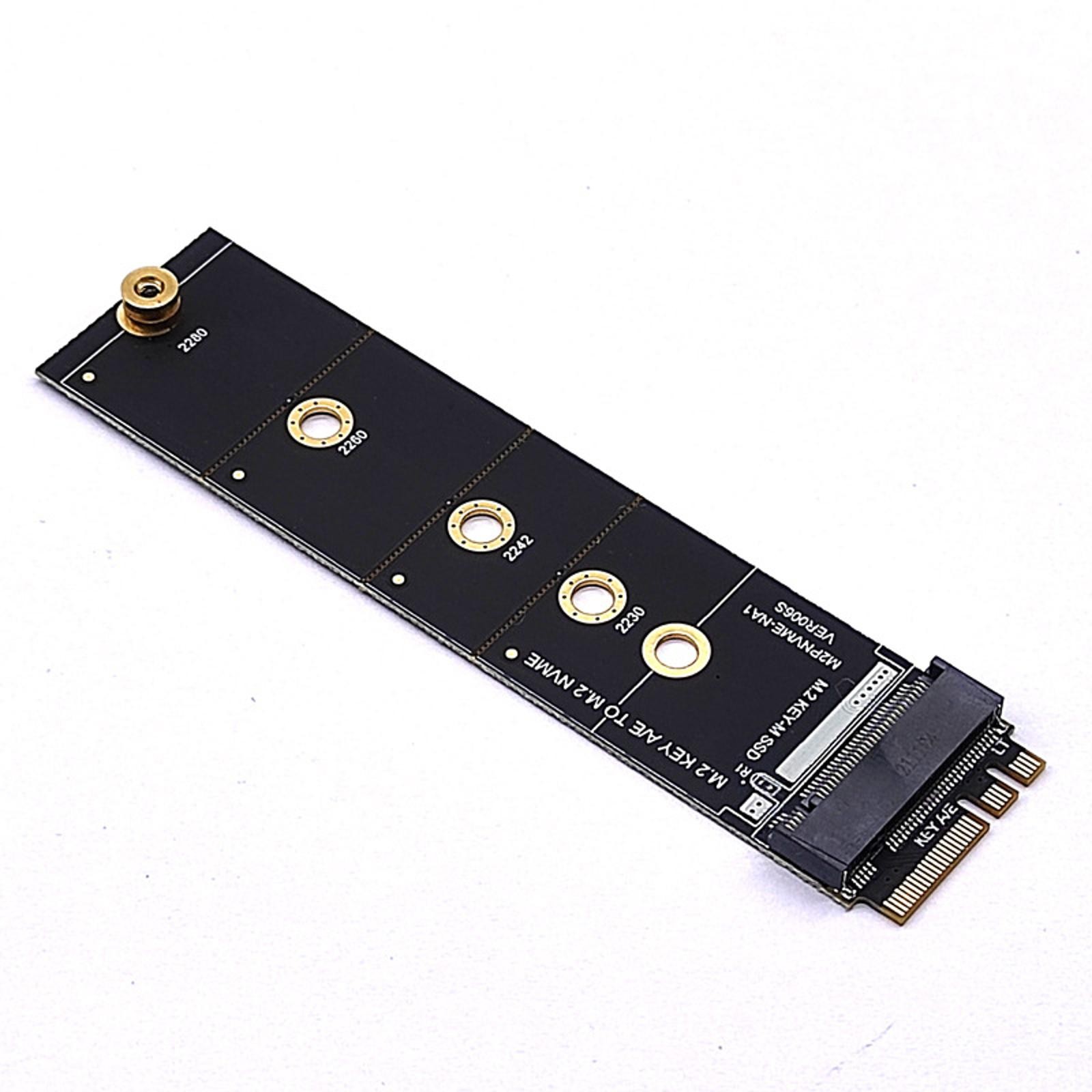 M.2 Key A E to M.2 NVME Adapter Card NGFF to Key M Expansion Card Solt Socket A