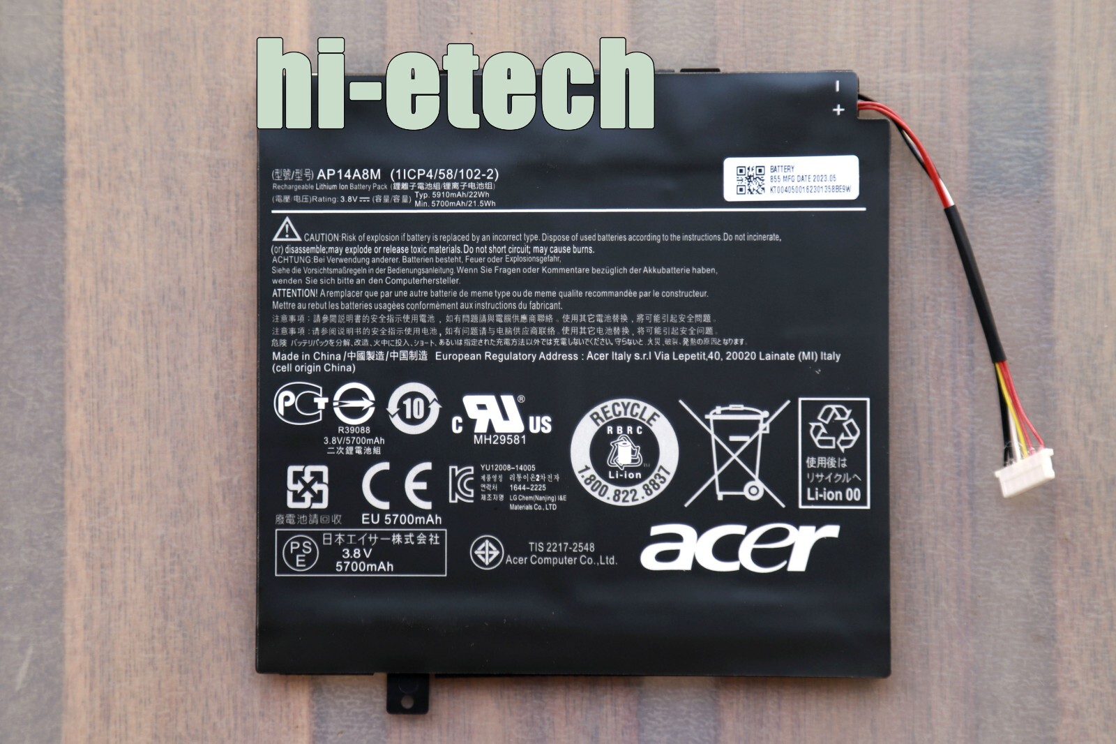 Genuine AP14A4M AP14A8M Battery for Acer iconia 10 A3-A30 A3-A20 NTL4TET016