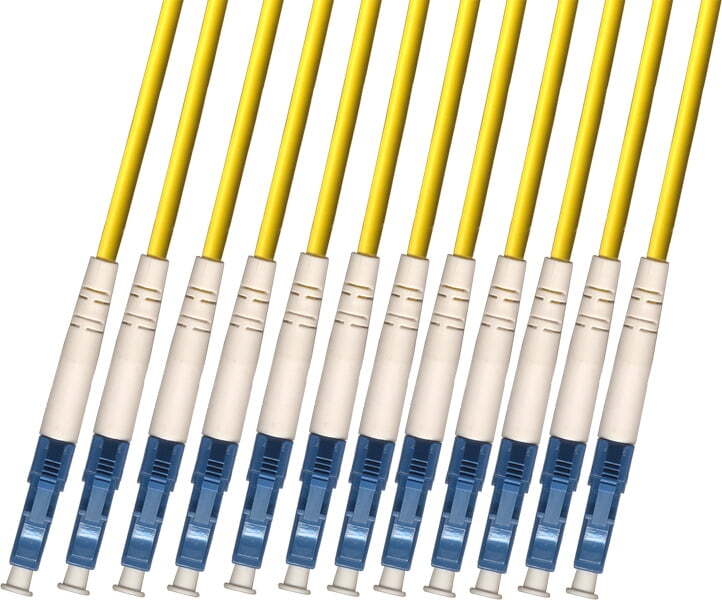 Direct Burial Outdoor LC 12 Strand Fiber Optic Cable Singlemode 9/125 250M