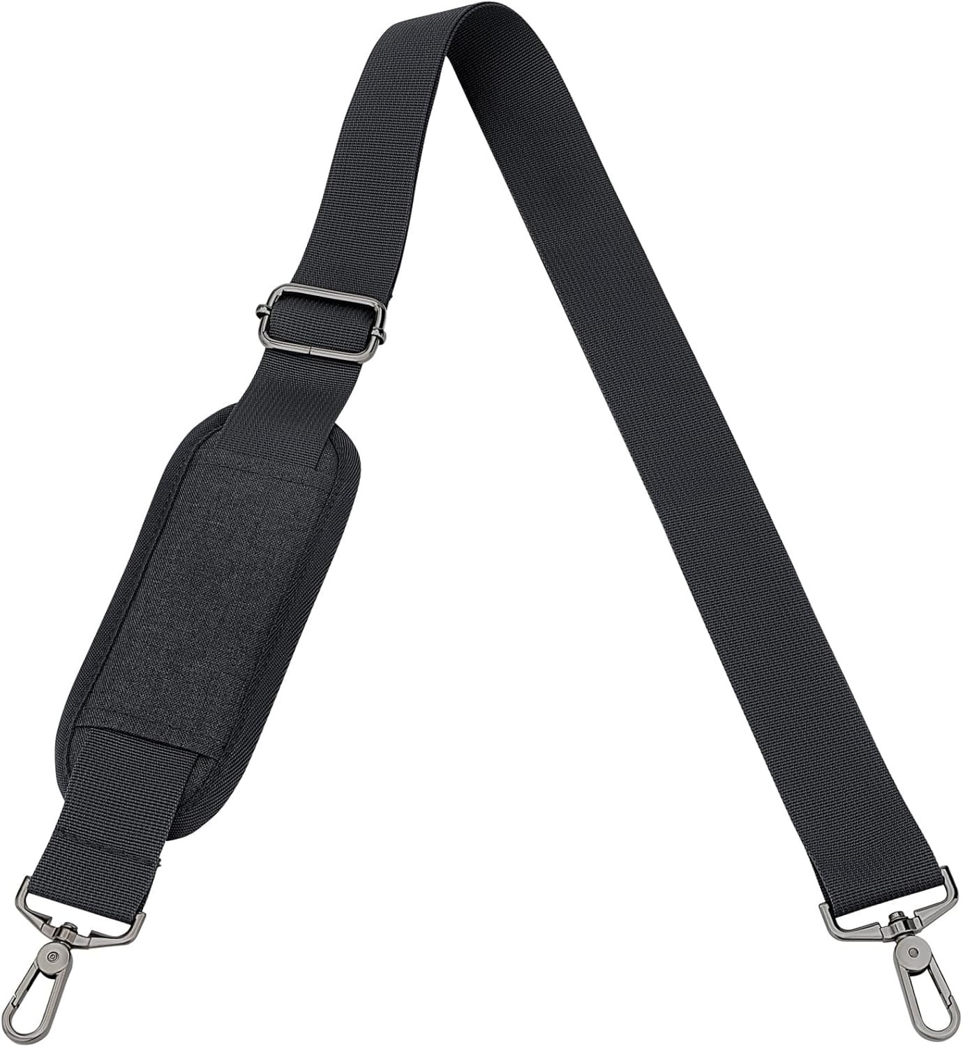 59in Adjustable Padded Shoulder Strap Replacement Laptop Messenger Bag Black