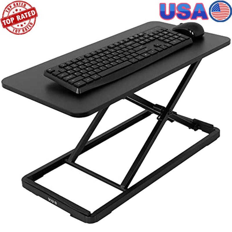 Ergonomic Height Adjustable Keyboard Mouse Riser Stand Scissors Lift Workstation