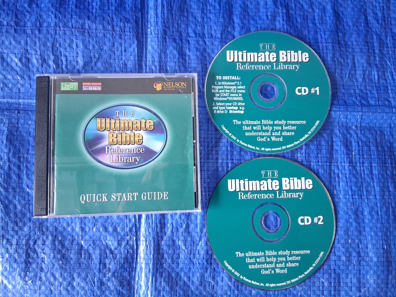 THE ULTIMATE BIBLE REFERENCE LIBRARY: QUICK START GUIDE (2 CD-ROM, PC SOFTWARE)