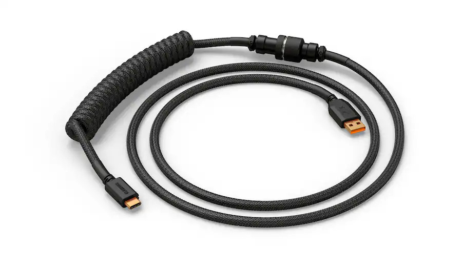 Glorious Coiled USB-C Braided Keyboard Cable for Mechanical Gaming Keyboards VG