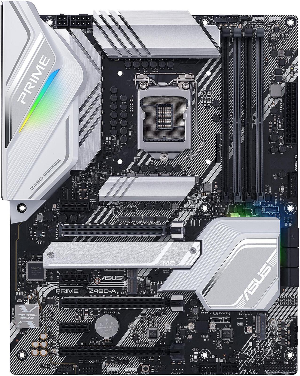 ASUS PRIME Z490-A LGA 1200 (Intel 10th Gen) Z490 ATX Intel Motherboard