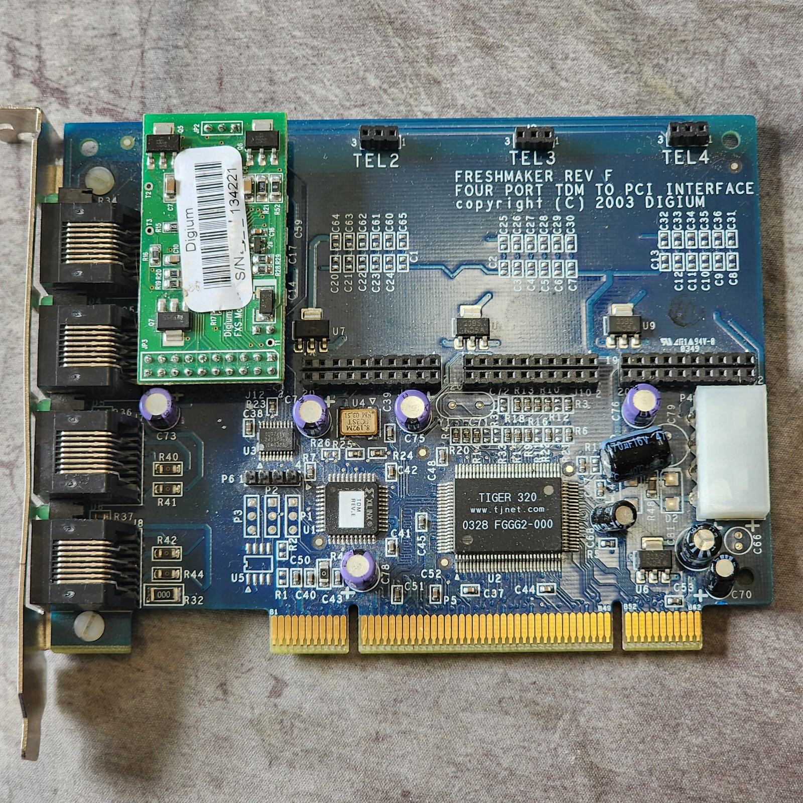 Digium TDM400P 4 port TDM To PCI PBX Card