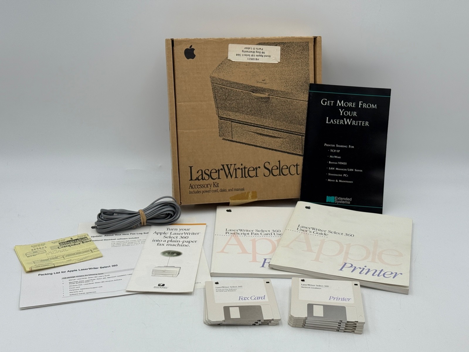 Apple LaserWriter Select Accessory Kit Disk Manuals Floppy 1993