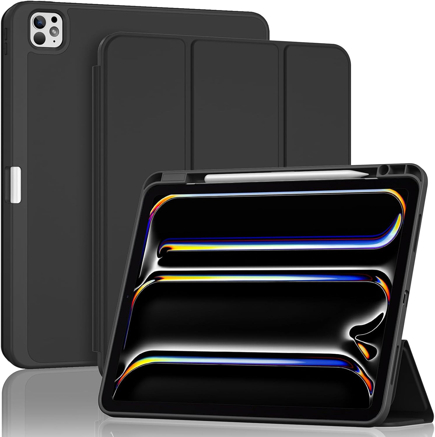 for iPad Pro 13 Inch Case M5 2025/M4 2024 with Pencil Holder, iPad Pro 13Mode...