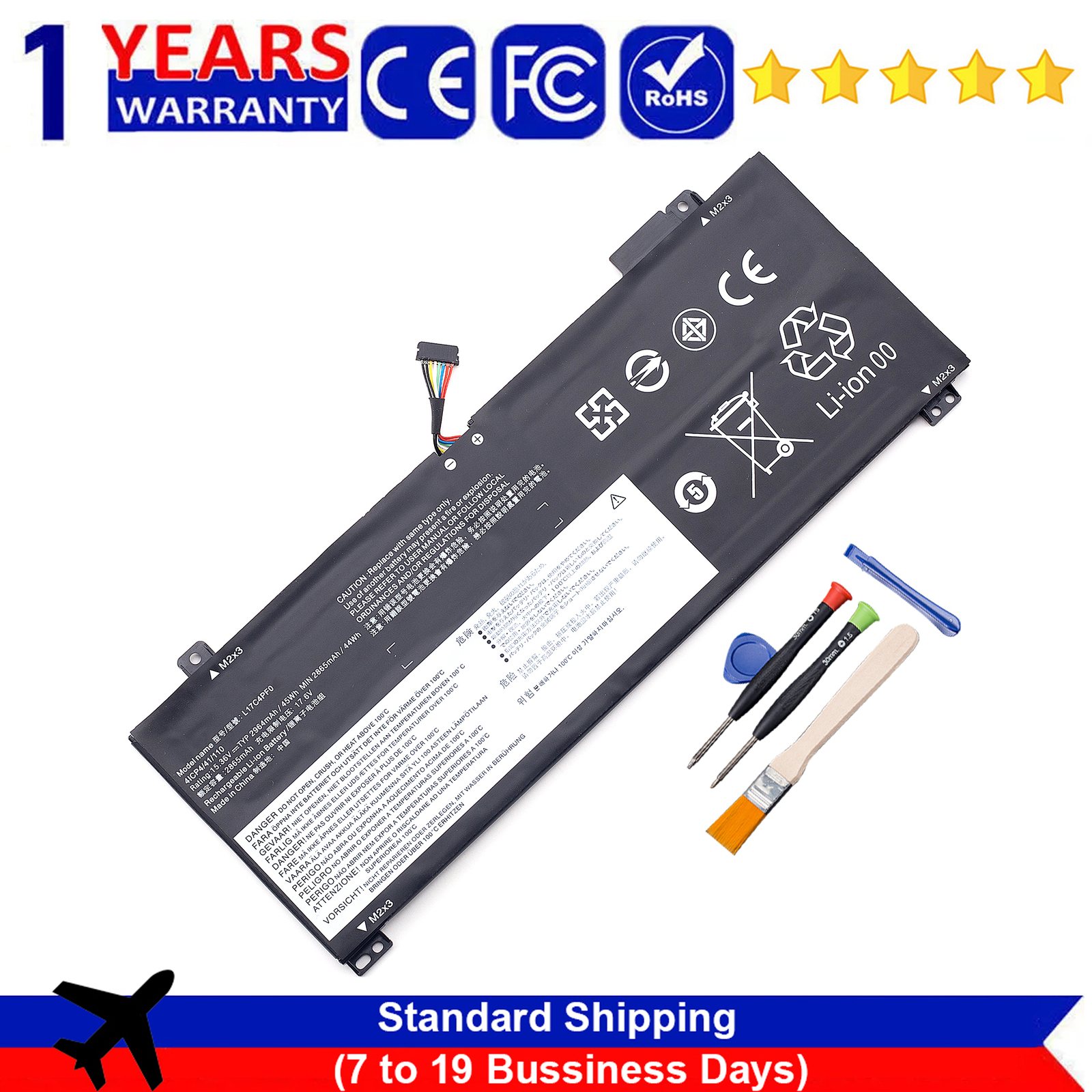 L17C4PF0 L17M4PF0 Battery For Lenovo IdeaPad S530-13IML(81WU) S530-13IWL(81J7)