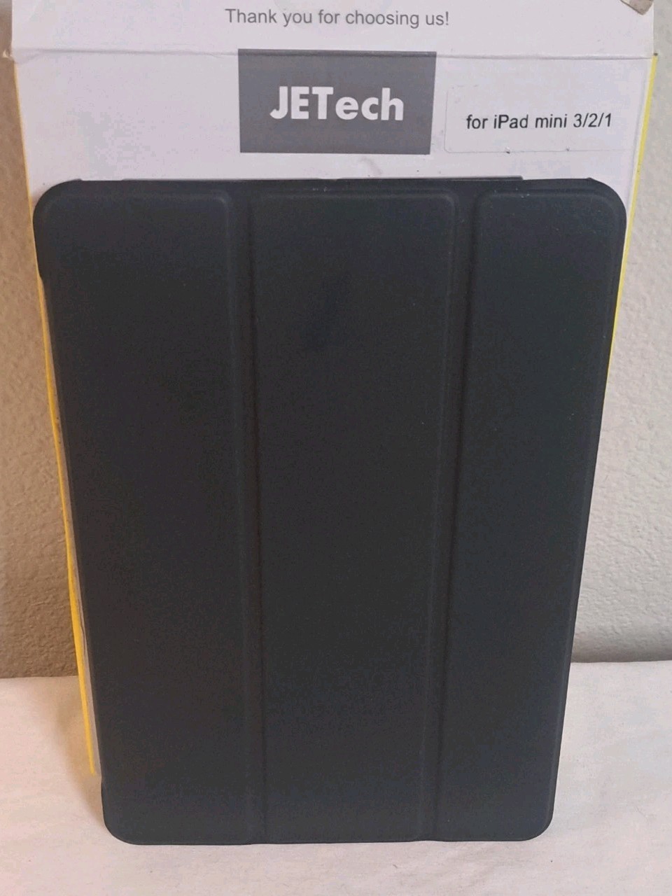 JETech iPad Mini 1/2/3 Case Smart Cover Slim Stand Auto Sleep/Wake Black