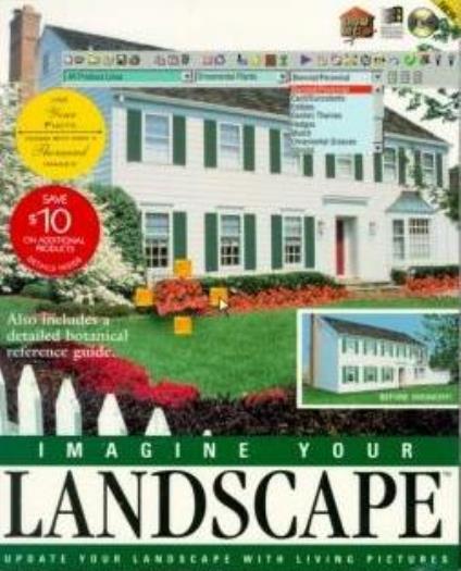 Imagine Your Landscape PC CD layout design back yard plants trees garden lawn