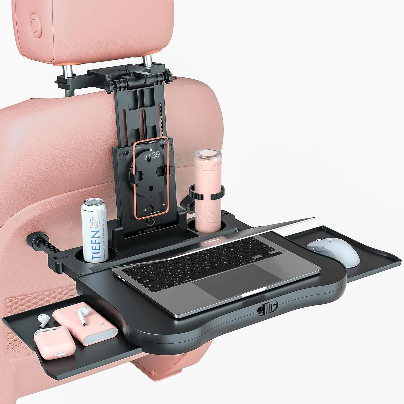 [Upgraded] Car Seat Table with Expandable Tray - Car Desk for Laptop Car Back...