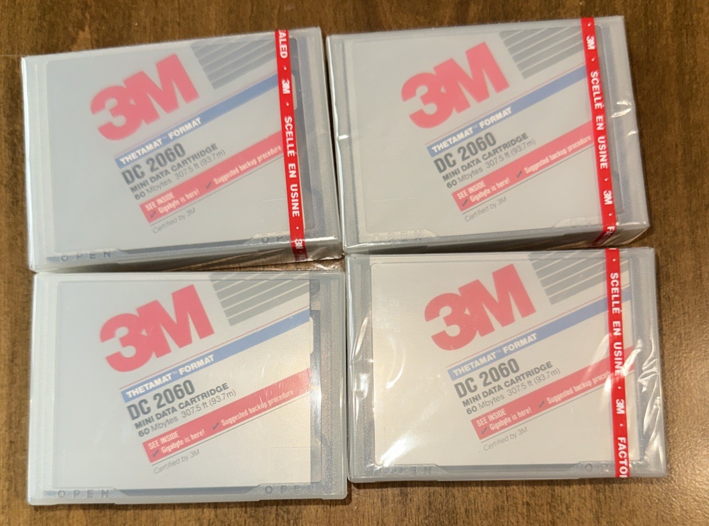 3M DC2060 Mini Data Cartridge 60 Megabytes Tape Thetamat Format 3 New Sealed