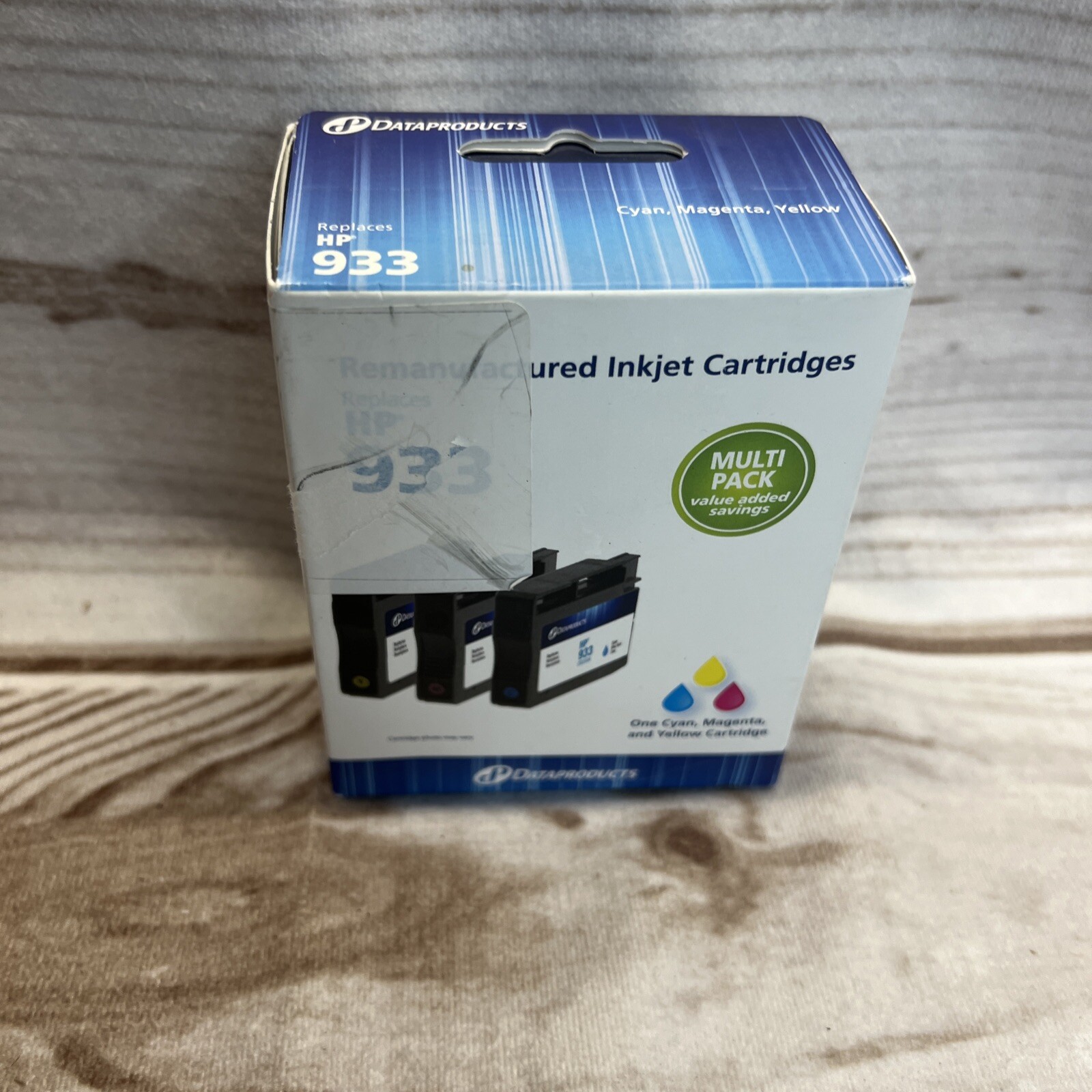 Alternative for HP 933 C/M/Y, Dataproducts SEALED Non-OEM Inkjet Cartridges