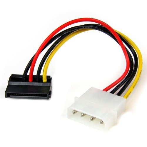 StarTech 6in 4 Pin LP4 to Left Angle SATA Power Cable Adapter (SATAPOWADPL)