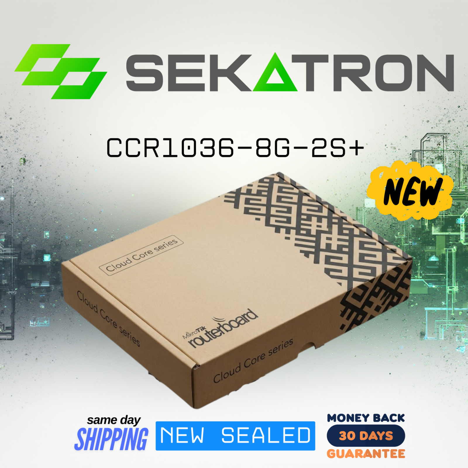 🌐 [NEW] MikroTik CCR1036-8G-2S+ Cloud Core Router 36-Core CPU • 8x Gigabit ⚡