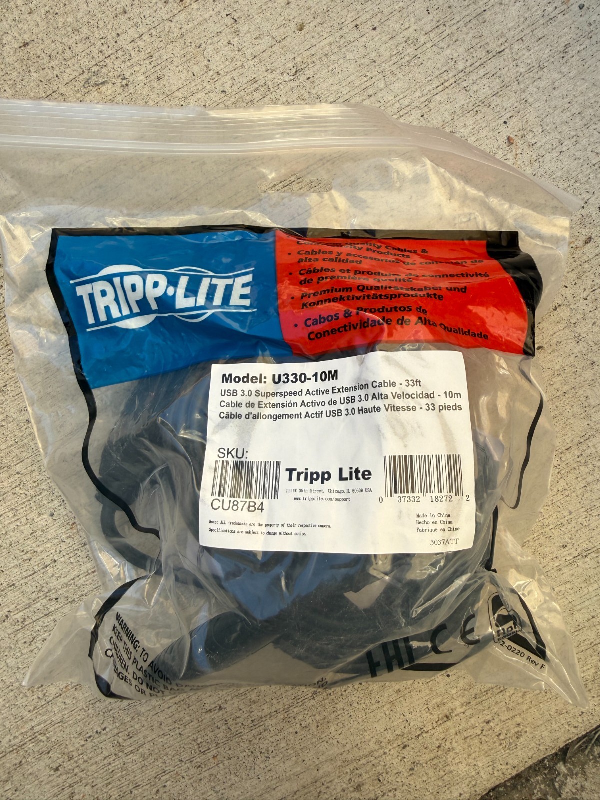 Tripp Lite 33ft USB 3.0 Active Extension Cable Repeater M/F 10m U330-10M New