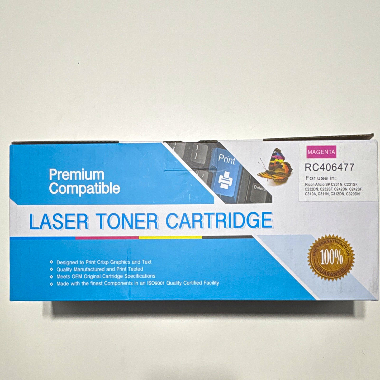 InkTechnologies RC406477 Compatible Magenta Laser Toner for Ricoh