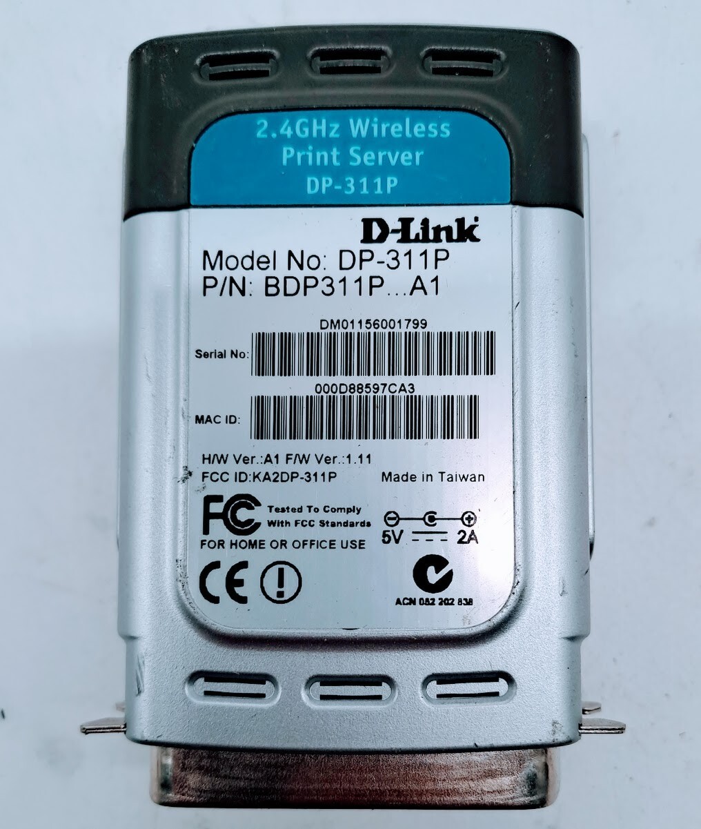 D-Link DP-311P Wireless Print Server