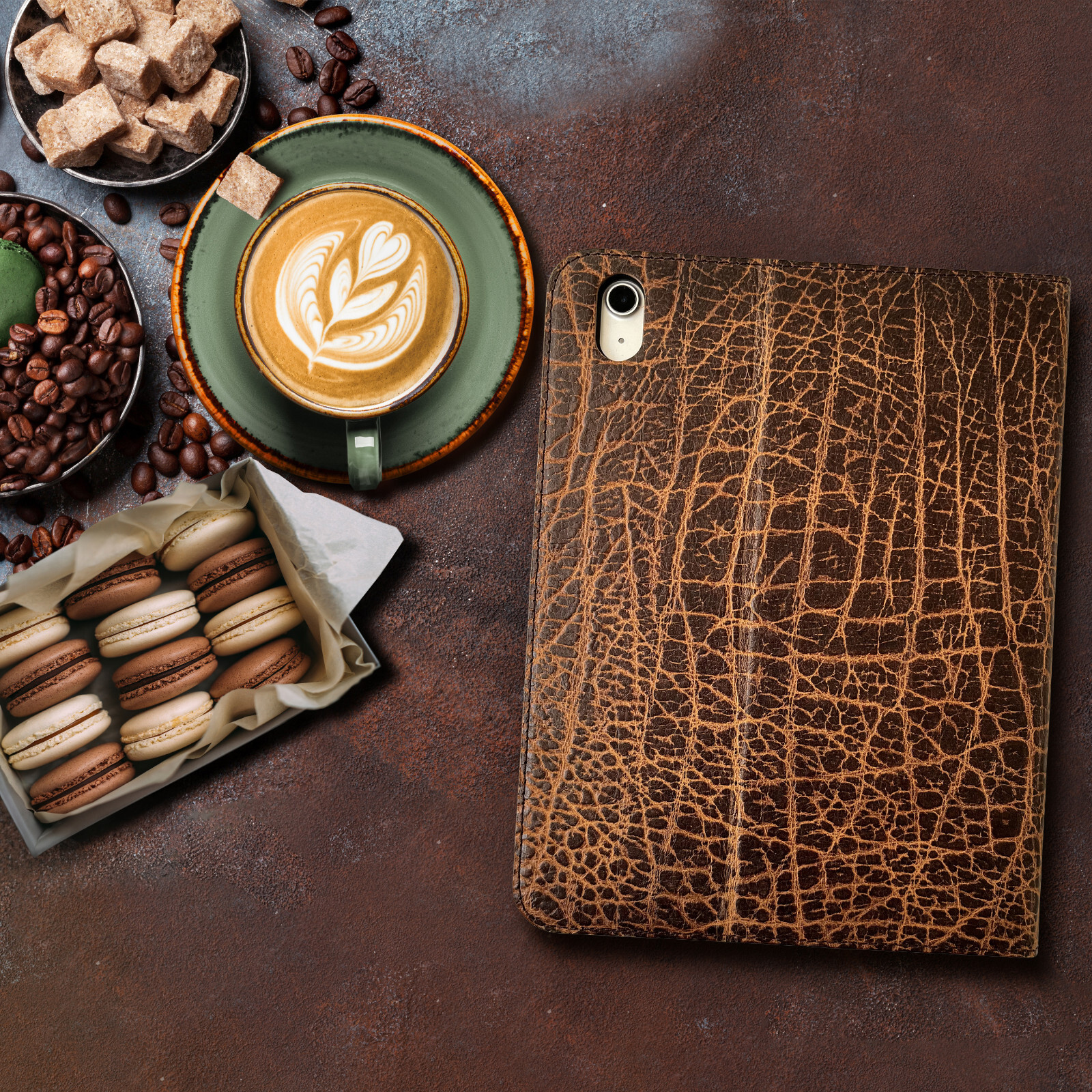 iPad 10th Gen 10.9" Case - With Pencil Holder - Genuine Leather - Sleep/Wake