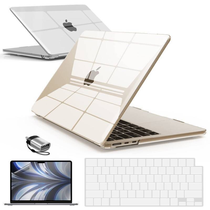 IBENZER Compatible with 2025 2024 2023 2022 MacBook Air 13 inch Case M3 A3113