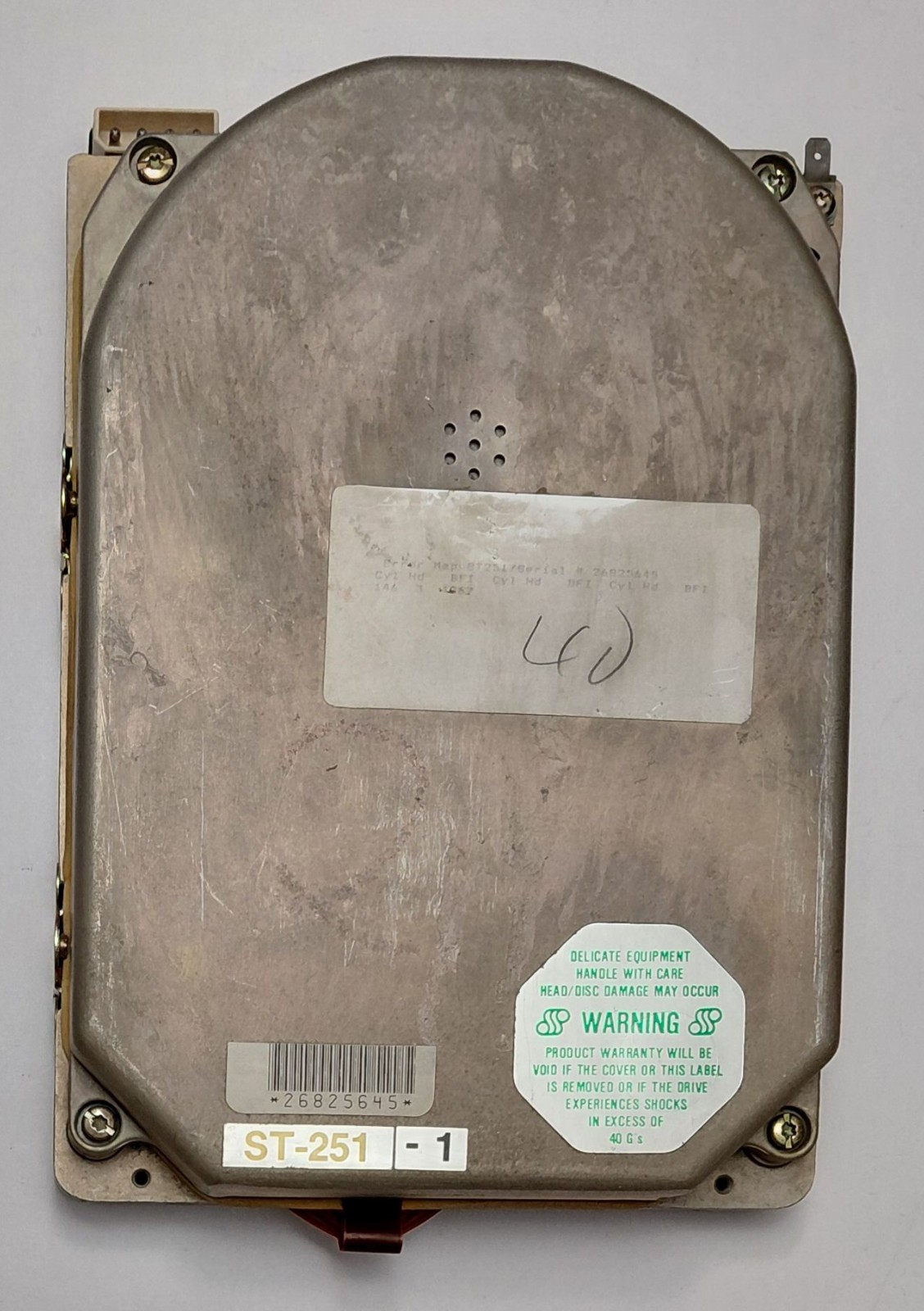 Seagate ST-251-1 MFM (42MB, Retro, 1990) Hard Drive