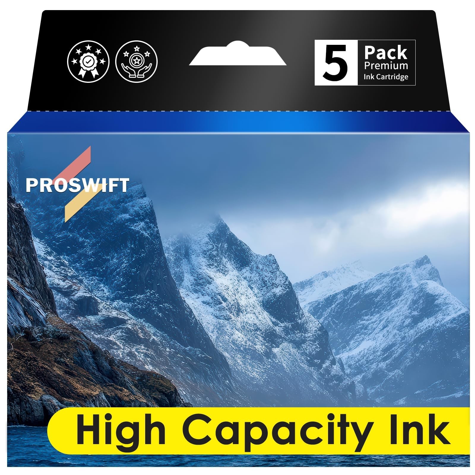 PROSWIFT 5-Pack High Capacity Premium Ink Cartridge