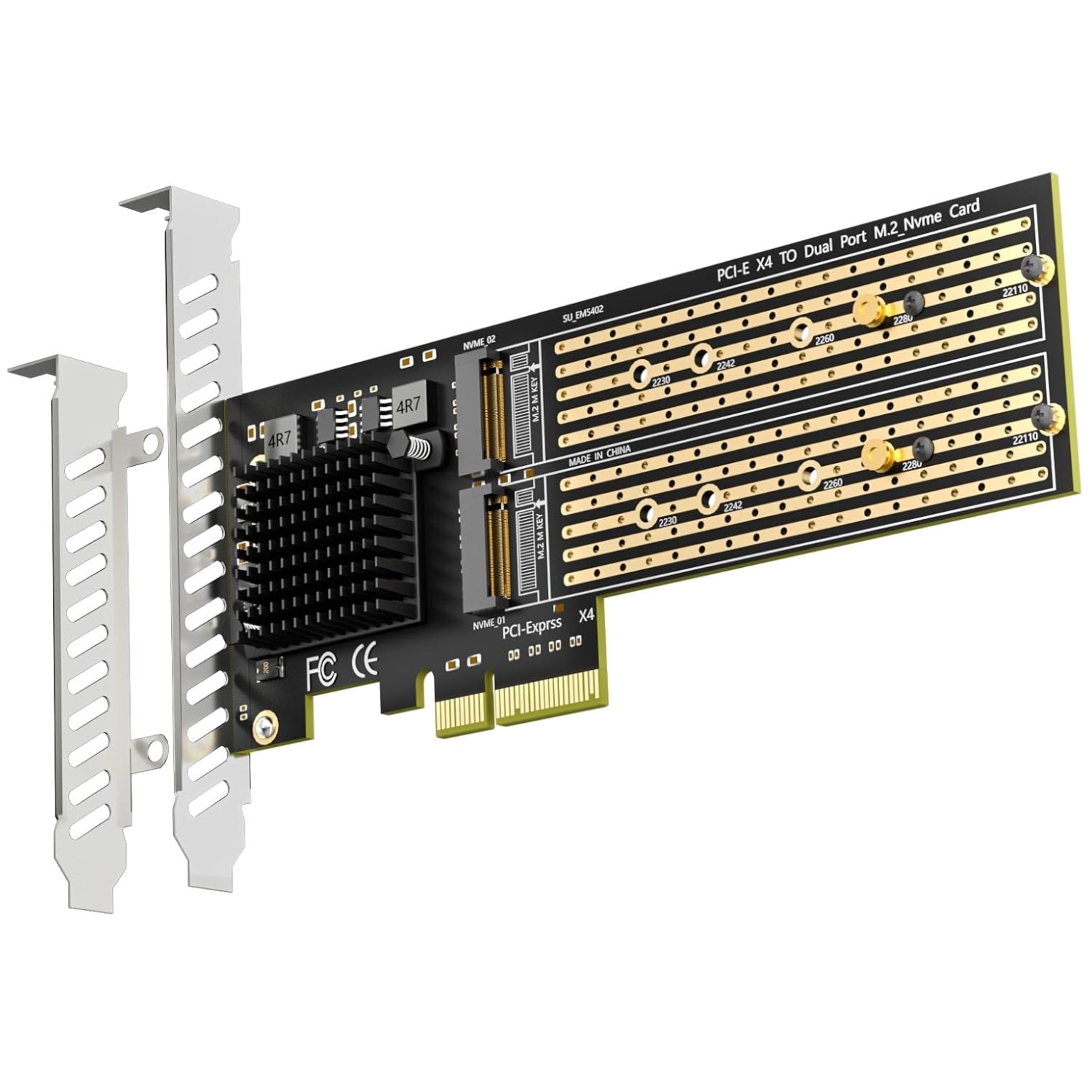 PCIe Bifurcation M.2 NVMe to PCIe 3.0 X4 Adapter///`