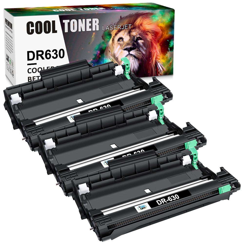 3PK BK DR630 Drum Unit replacement for Brother MFC-L2705DW, MFC-L2707DW Printer