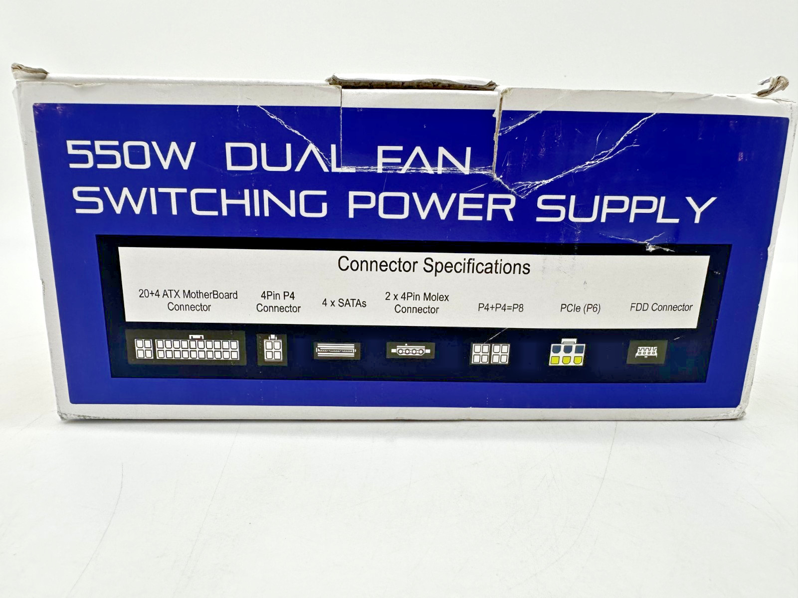 NEW Logisys PS550A-BK 550W Dual Fan Switching Power Supply