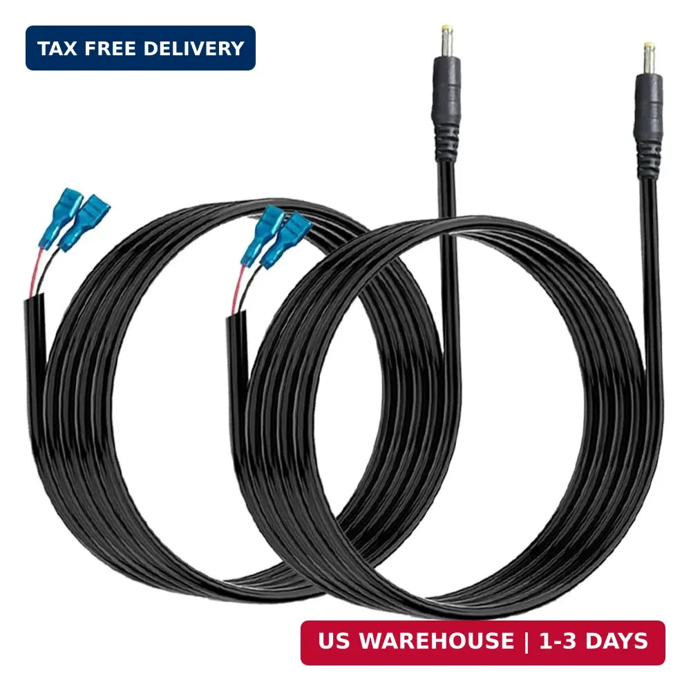 2 PCS Trail Camera Power Cord,5.5x2.1mm DC External Cable Compatible...