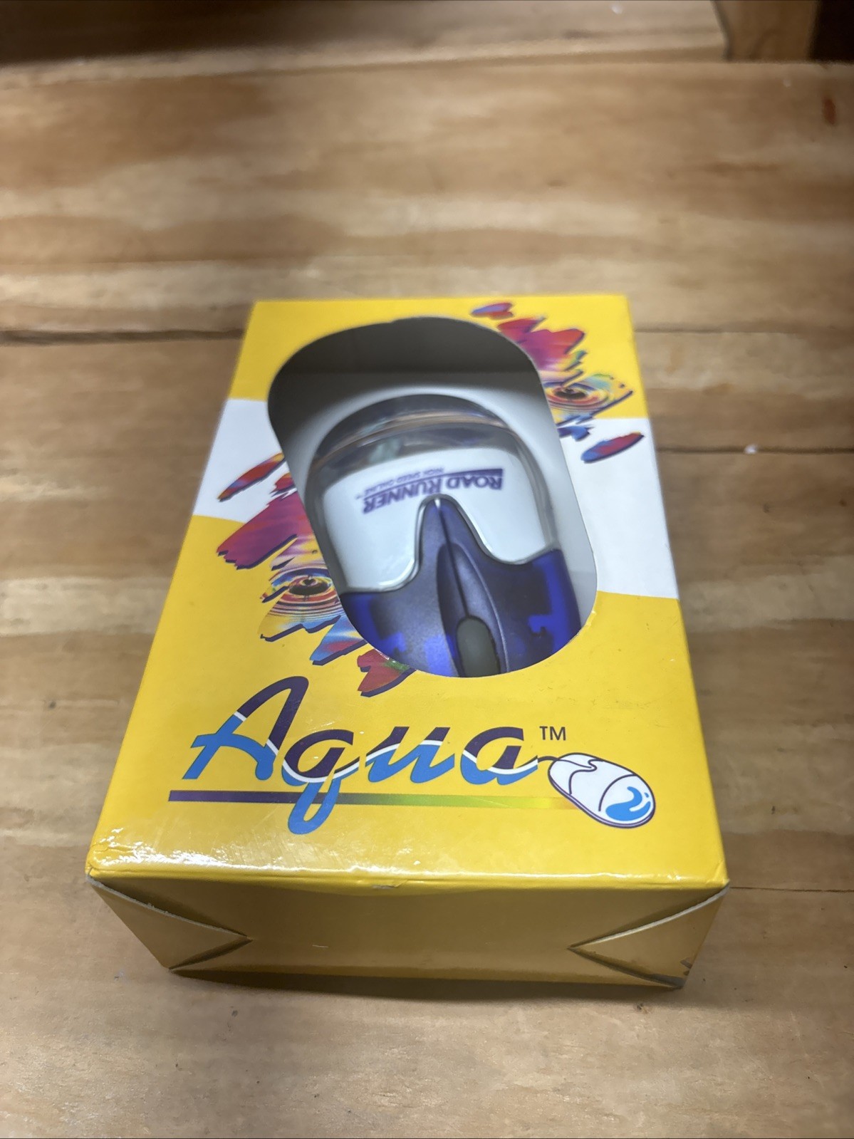 Aqua Road Runner Computer Mouse Y2K Model PS/2 USB Windows 95/98/2000 Nt Me Xp