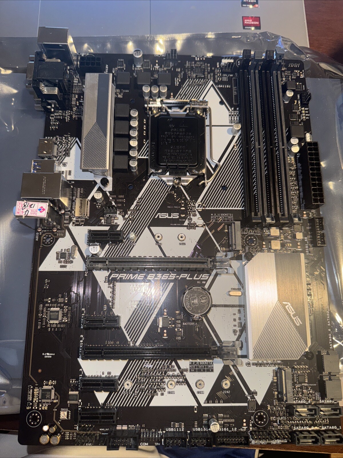ASUS PRIME B365-PLUS ATX  Motherboard LGA1151 Chipset Intel B365 DDR4 DVI HDMI