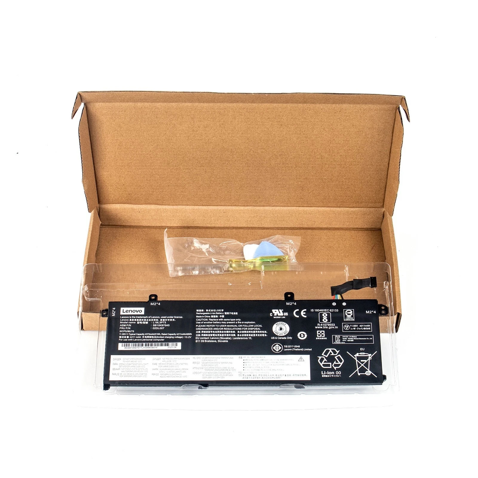 OEM Genuine L18L3P73 Battery For Lenovo ThinkPad P43S T490 T495 L18M3P73 51Wh US