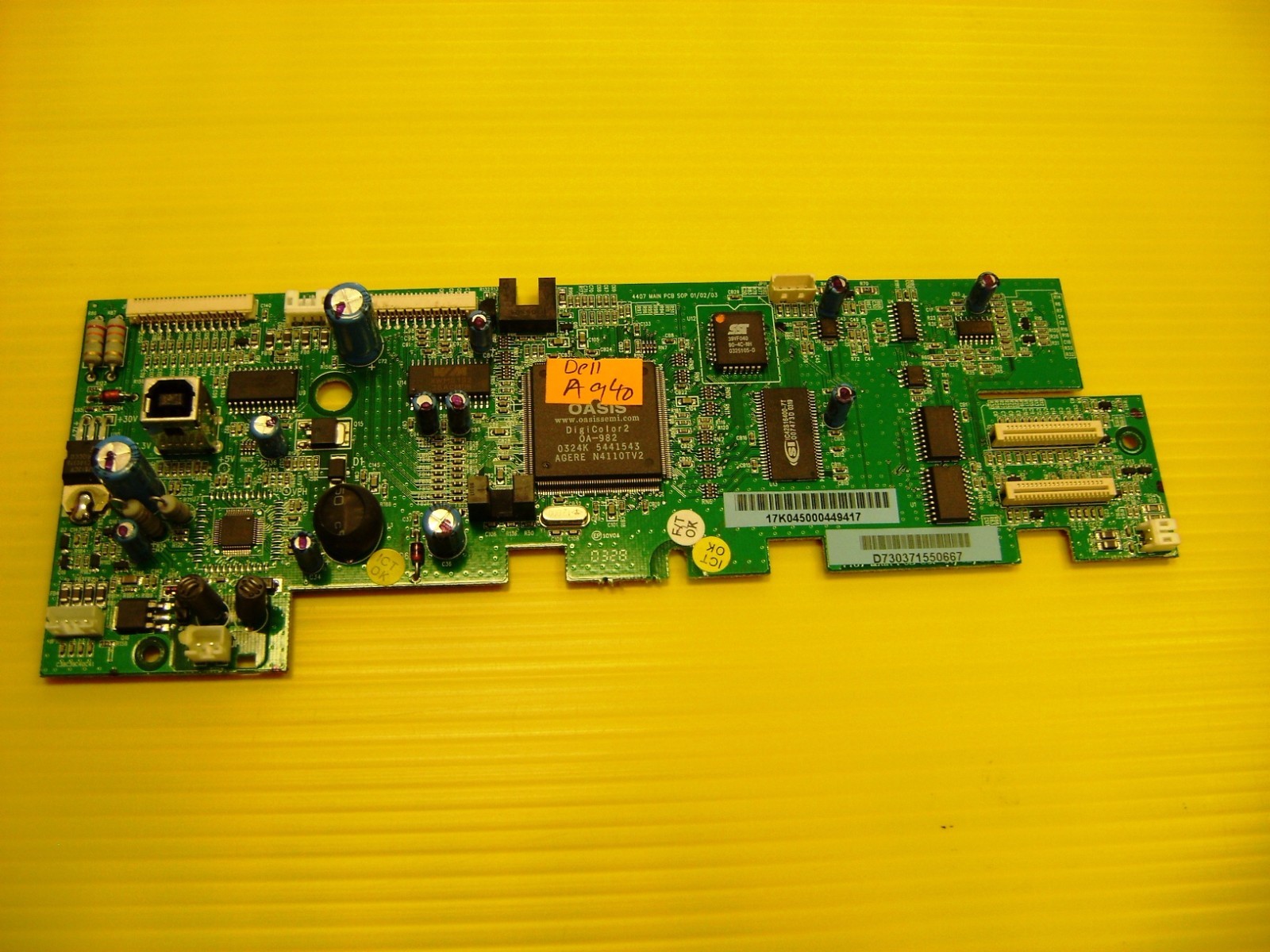 Dell Photo A940 Printer Main Logic Formatter Board 4407 Main PCB SOP